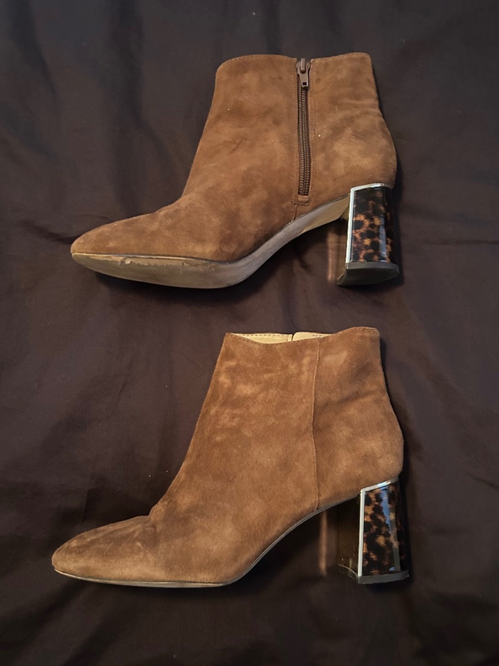 Ann Taylor Eden Tortoiseshell Ankle Boot Size 8.5